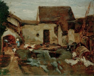 Farm in Barbizon – Study by Max Liebermann